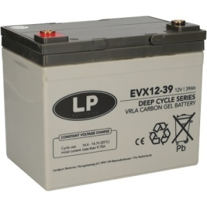 Akumulator stacionarni Landport EVX12039, 12V, 39Ah, carbon