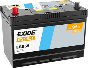 Exide Excell EB955 12V 95Ah L+