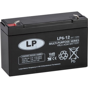 Baterija Landport LP6-12, 6V/12Ah, T1