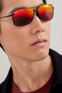 Maui Jim RM437 -04T HAWAII LAVA KAUPO GAP RED BLACK - Img 3