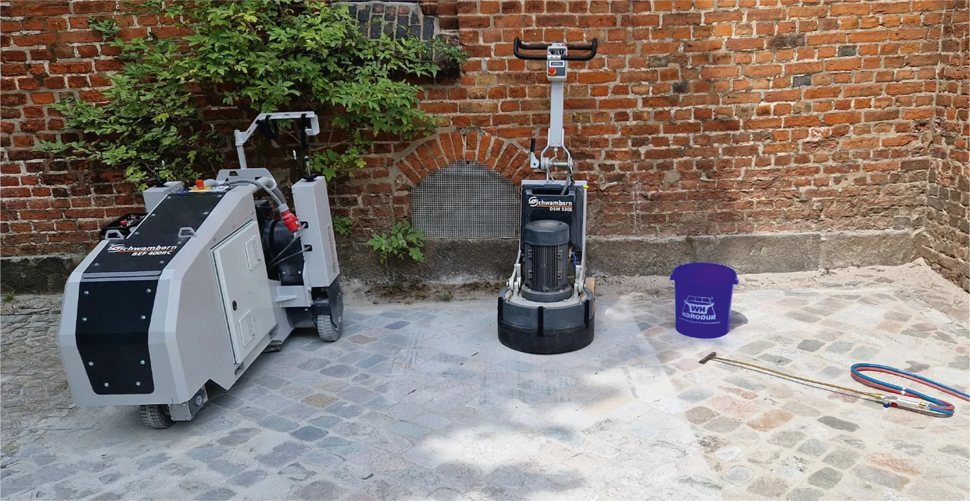 Utilaje Schwamborn pentru reconditionare piatra cubica