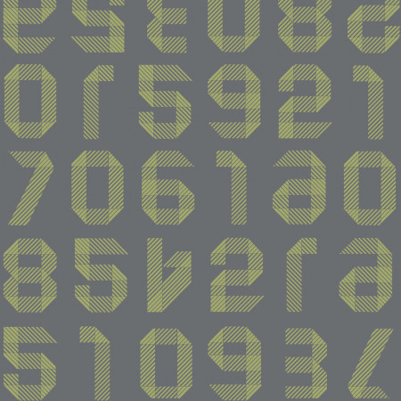 Linoleum Covor PVC TAPIFLEX EXCELLENCE 80 - Origami Numbers ANIS