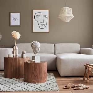Mocheta rezidentiala din lana B.I.C. Carpets Handtuft Flow Base color FW 301 Line color FW 710