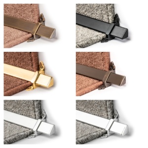 Sistem de fixare mocheta pe treapta Stairrods UK - Royale Vue