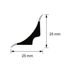 Profil scafa ascunsa pentru linoleum Tarkett si covor PVC Tarkett