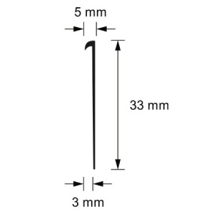 Profil de inchidere covor PVC Tarkett tip carlig