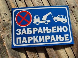 Tabla Zabranjeno Parkiranje Sa Paukom