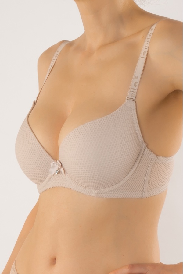 Sutien cupa subtire preformata microfibra, Gema, cupe B, C, D
