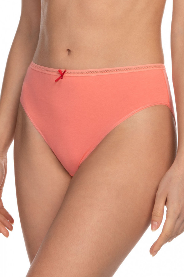 Set 3 bucati, Chilot clasic din bumbac Coral