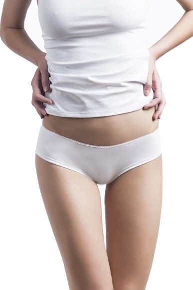 Chiloti femei tip boxer, Bumbac / ALB