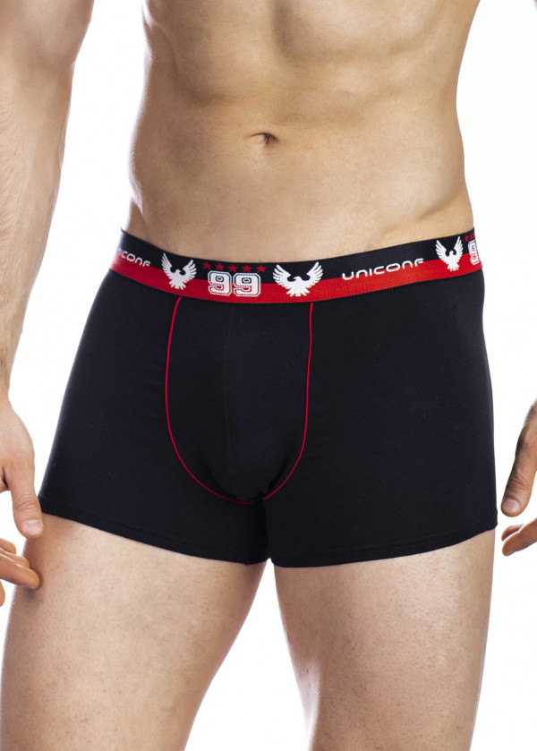 Boxeri barbati bumbac elastic personalizat negru