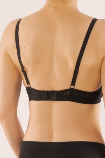 Sutien Coraline push-up mediu, cupa preformata, Negru - Img 4