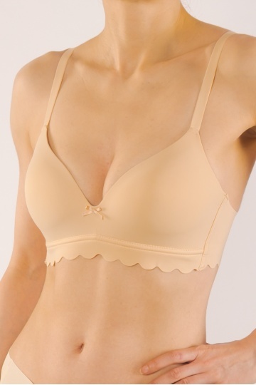Sutien Freya, fara armatura, cupe subtiri preformate, Bej - Img 2