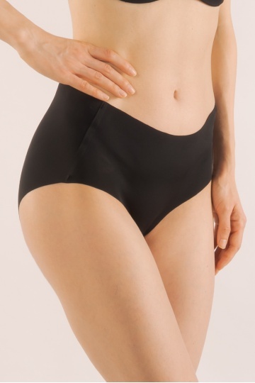 Chiloti femei clasic Kala, microfibra Laser Cut, Negru - Img 3