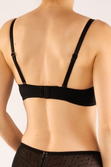 Sutien Lira, cupa preformata, imbracat in microfibra, cupe B, C, Negru - Img 4