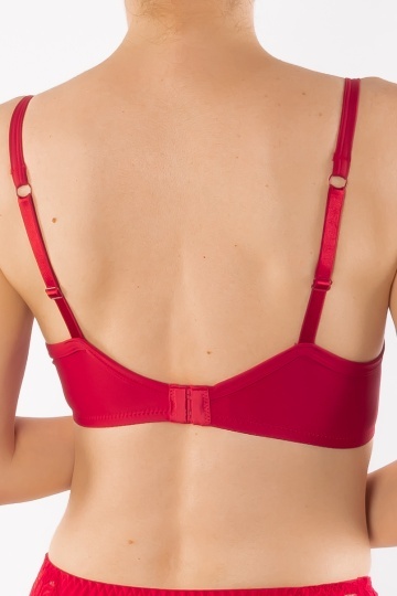 Sutien Lumia cupa subtire, Microfibra, cupe B, C si D, Satin Cherry - Img 4