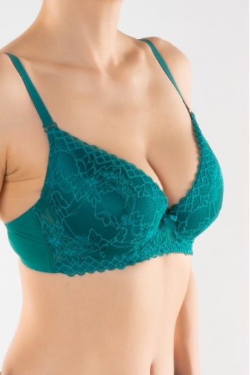 Sutien push-up elegant, cupa preformata IAIRA, Jade - Img 2