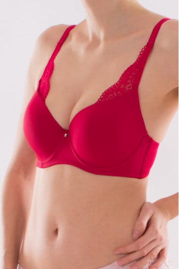 Sutien push-up Lisa, Cherry Red ( cupe B si C ) - Img 2
