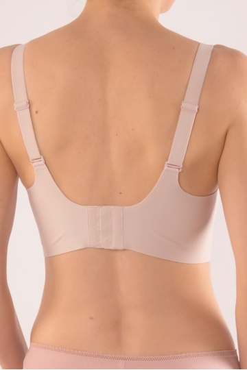 Sutien Antonia, tip bustiera soft confort fara armatura, cupe moi, din microfibra S - 3XL Pastel Pink - Img 4