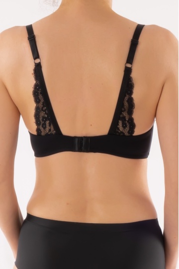 Sutien cu Burete, Fara armatura, NEGRU, cupe B, C si D - Img 4