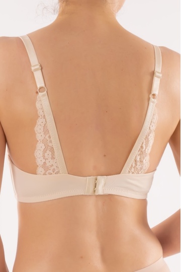 Sutien Eliza fara armatura, cupe burete moale, Cream beige, cupe B, C si D - Img 4