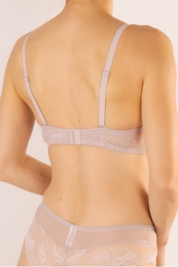Sutien Flora cupa push-up mediu preformata, cupe B si C, Lilla - Img 4