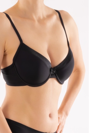 Sutien Lumia cupa subtire, Satin Black, cupa B, C si D - Img 3