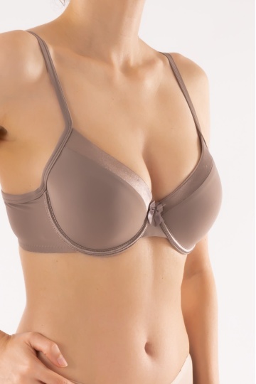 Sutien Lumia cupa subtire, Satin Maro, cupa B, C si D - Img 2