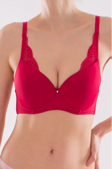 Sutien push-up Lisa, Cherry Red ( cupe B si C )