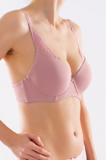 Sutien push-up Lisa, Roze Nude ( cupe B si C ) - Img 3