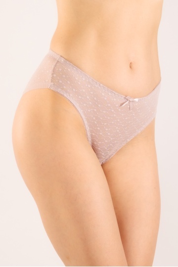 Chiloti eleganti Mina, model panty brazilian,din dantela, Lila - Img 3