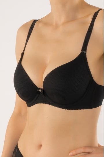Sutien cupa subtire preformata microfibra, Gema, cupe B, C, D - Img 1
