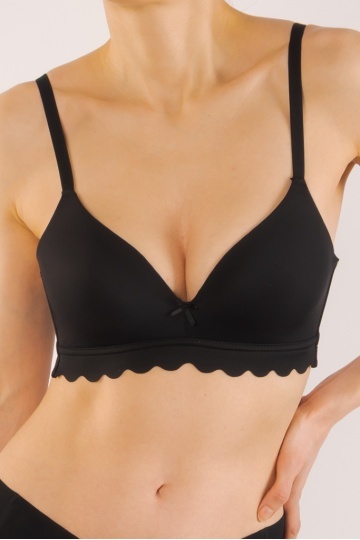 Sutien Freya, fara armatura, cupe subtiri preformate, Negru - Img 2