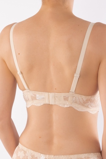 Sutien Malena push-up elegant, cupa preformata, Cream - Img 4