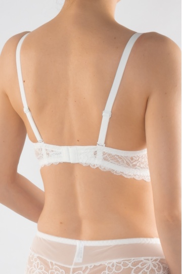 Sutien push-up elegant, cupa preformata Doris, Ivory White - Img 5