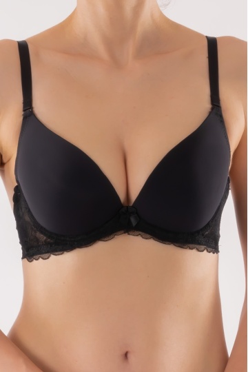 Sutien push-up microfibra, cupa preformata Marion, cupe B si C
