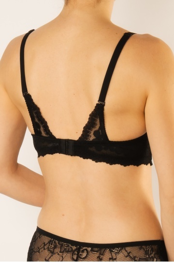 Sutien Sasy cupa preformata graduala, cupe B si C, Negru - Img 5