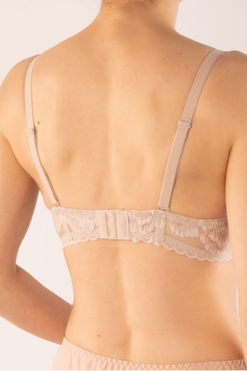 Sutien Chloe push-up semicup elegant, cupa preformata, Cappuccino - Img 4