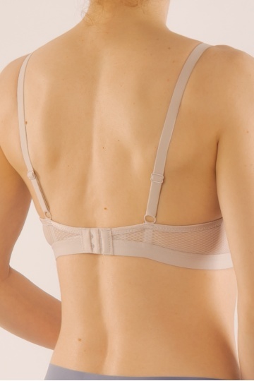 Sutien Coraline push-up mediu, cupa preformata, Sand - Img 4
