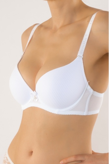 Sutien cupa subtire preformata microfibra, Gema, cupe B, C, D - Img 2