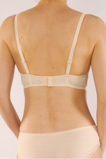 Sutien LARA, cupe preformate soft feel, push-up mediu, cupe B, C, Cream - Img 5