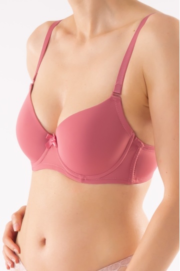 Sutien cupa subtire preformata microfibra, Bella , - Img 2
