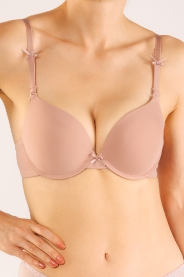 Sutien Gina, Extra Push-up Basic , cupe B si C , Roz Inchis