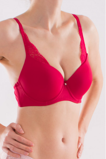 Sutien push-up Lisa, Cherry Red ( cupe B si C ) - Img 5