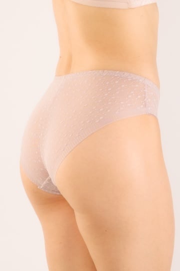 Chiloti eleganti Mina, model panty brazilian,din dantela, Lila - Img 4