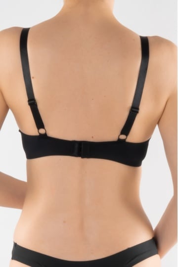 Sutien extra confort cupa subtire preformata microfibra, Klara, Negru - Img 5