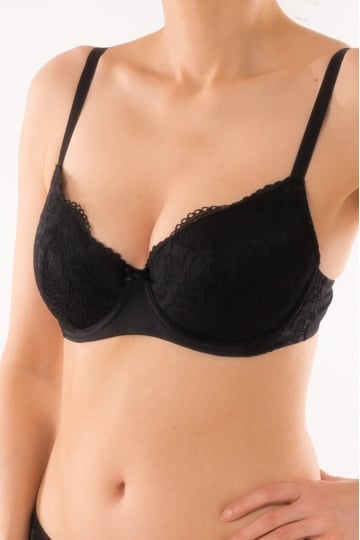 Sutien Pandora, cupa moale extra confort Negru, cupe B, C si D - Img 1