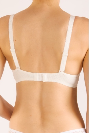 Sutien cupa subtire Magnolia, imbracat in microfibra, cupe B, C, D, Alb - Img 4