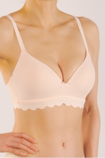 Sutien Freya, fara armatura, cupe subtiri preformate, Roz pudra - Img 3