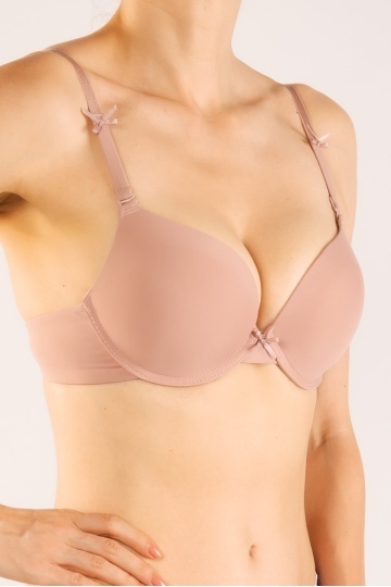 Sutien Gina, Extra Push-up Basic , cupe B si C , Roz Inchis - Img 2